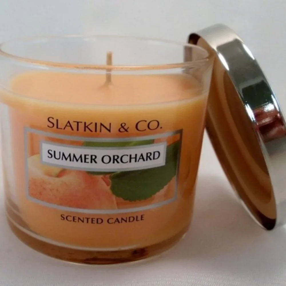 Bath & Body Works Summer Orchard Candle Slatkin X2